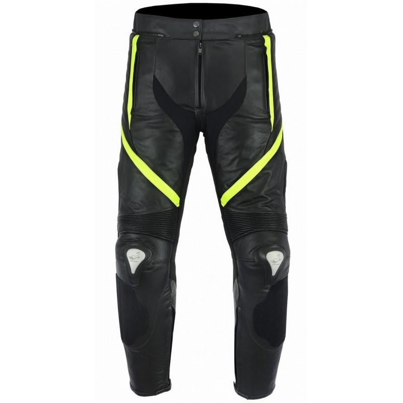 Pantalones motero ECONOMICO,en piel y Titanio