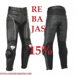pantalones ECONOMICO para moto/pantalón en piel Motero