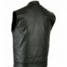 Chaleco cremallera de cuero Custom
