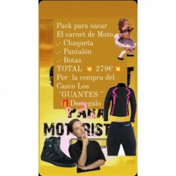 Pack para sacarse el carnet de moto Chica
